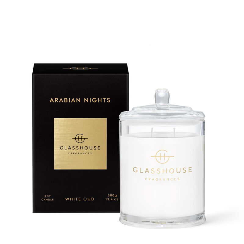Glasshouse Fragrances Arabian Nights Soy Candle 380g image number 0